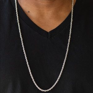 Guys’ Silver Chain Necklace